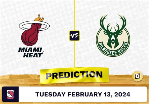 Miami Heat vs. Milwaukee Bucks Prediction, Odds, NBA Picks [2 .